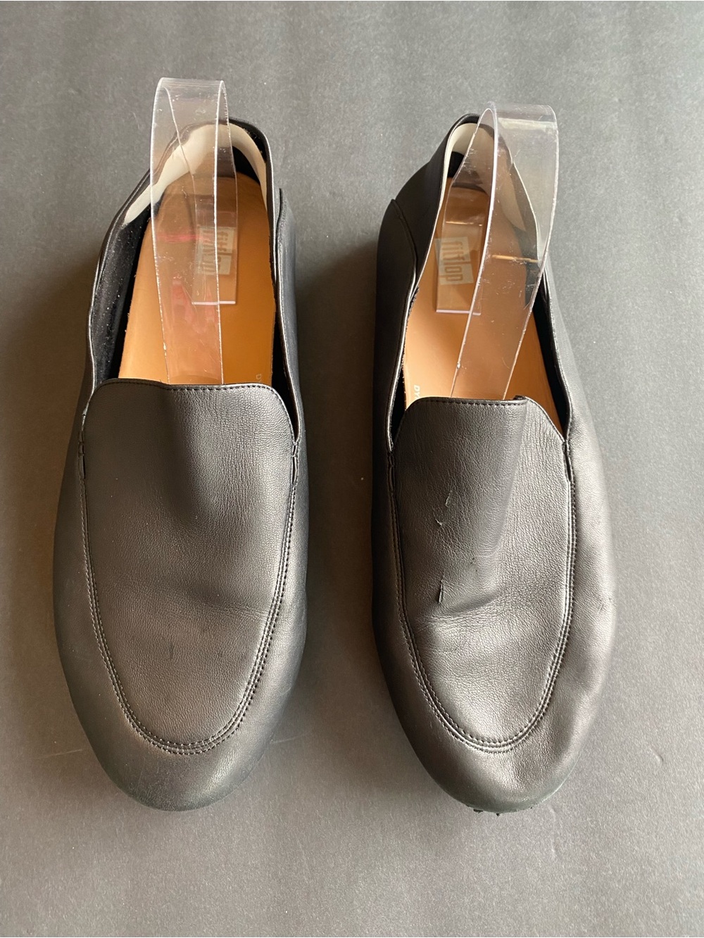 FitFlop Allegro Crush-Back Leather Loafer Black 11